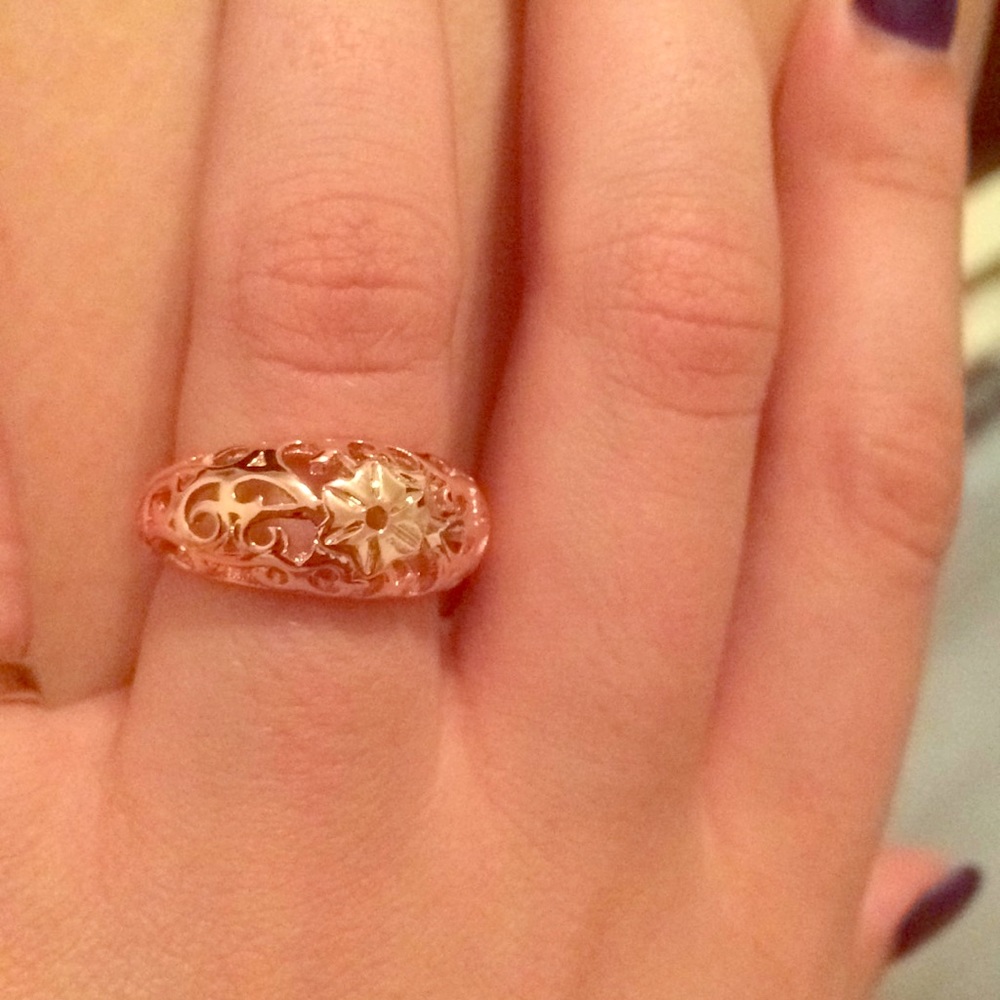 ❤️SALE Bronze Floral Lace Ring - Picture 5 of 7
